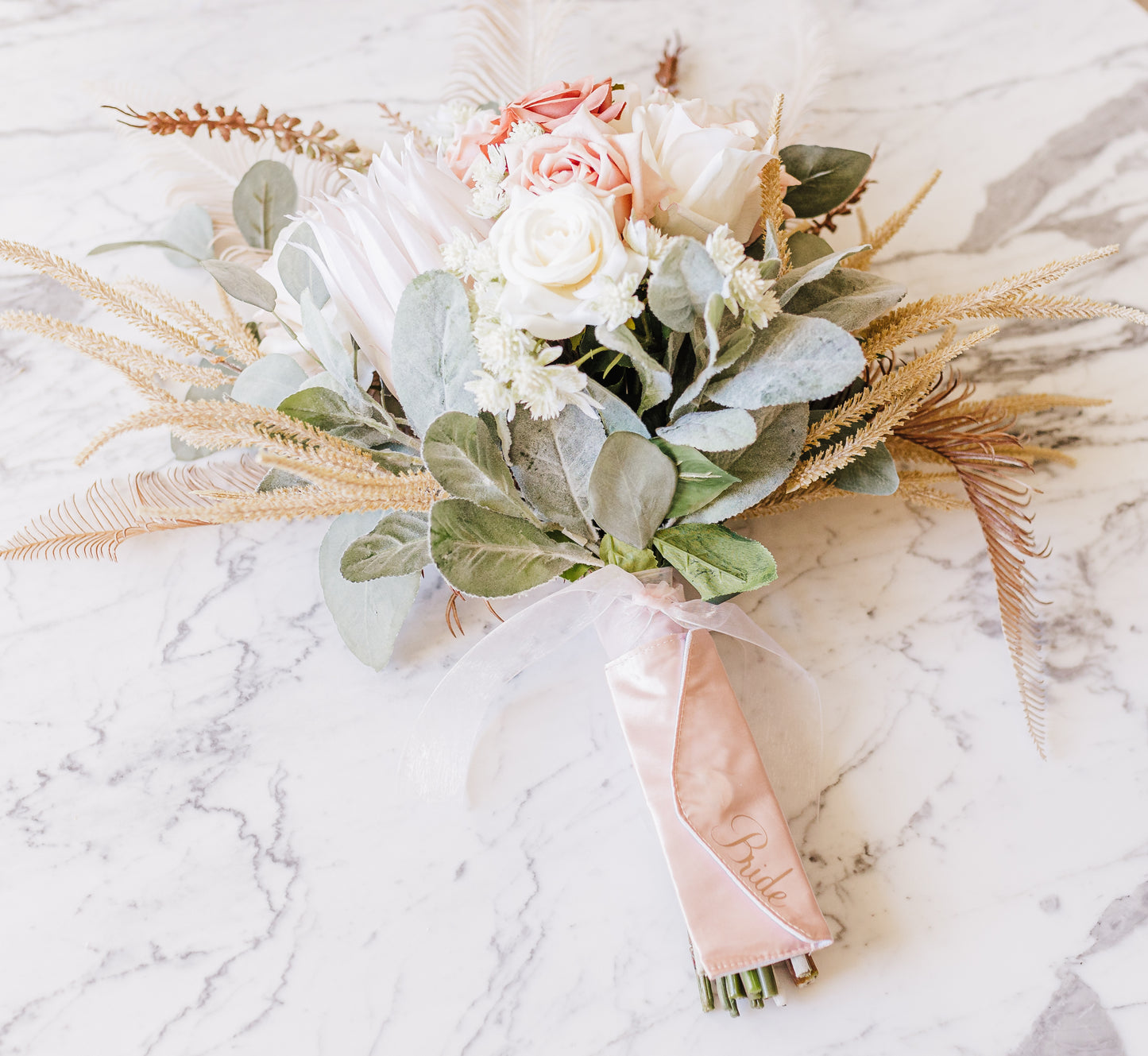 Bouquet Ready Bridal Pocket - Blush